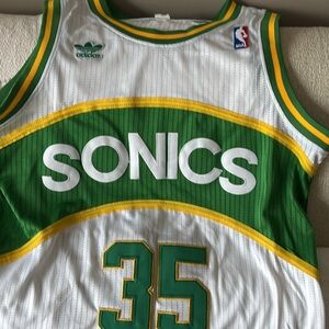 Adidas Sonics White and Green Jersey